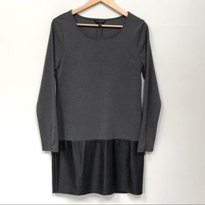 Banana Long Sleeve Shift Dress